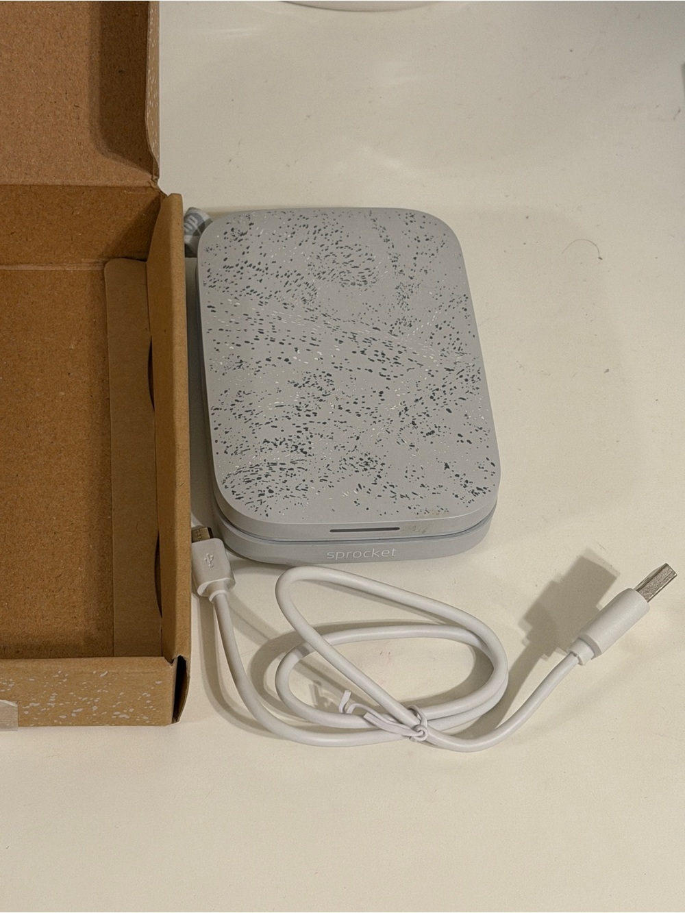 HP Portable Photo Printer - Speckled Light Gray